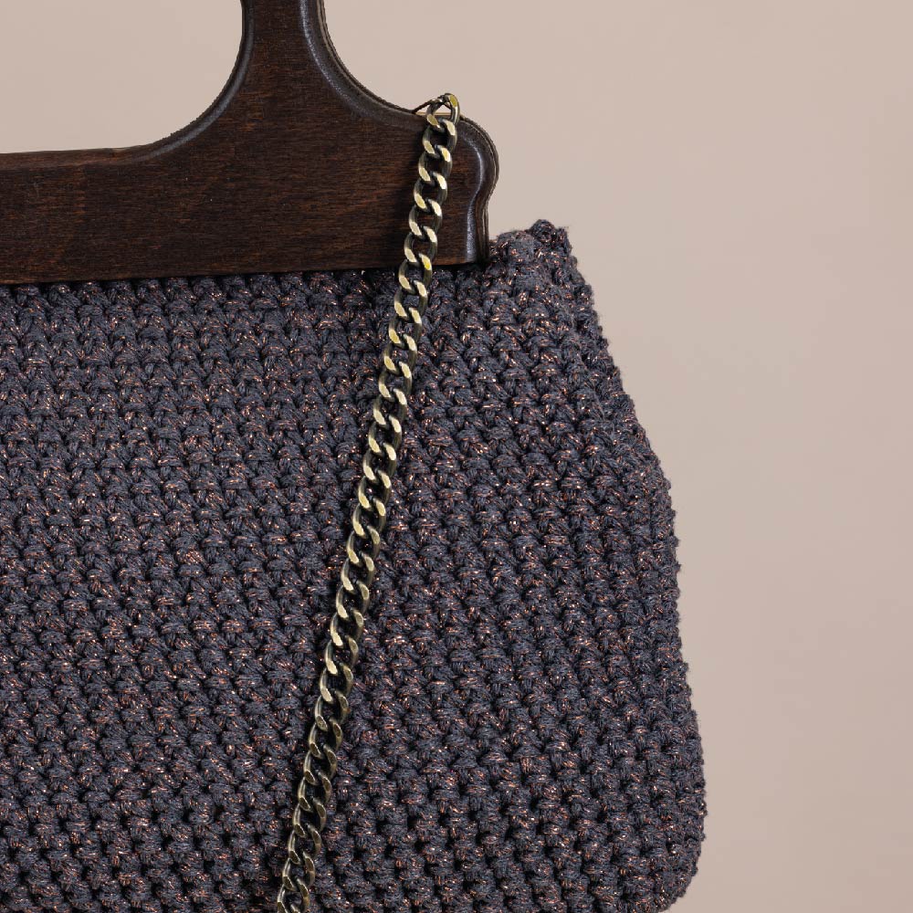 Brown Lilibet Large Crochet Bag