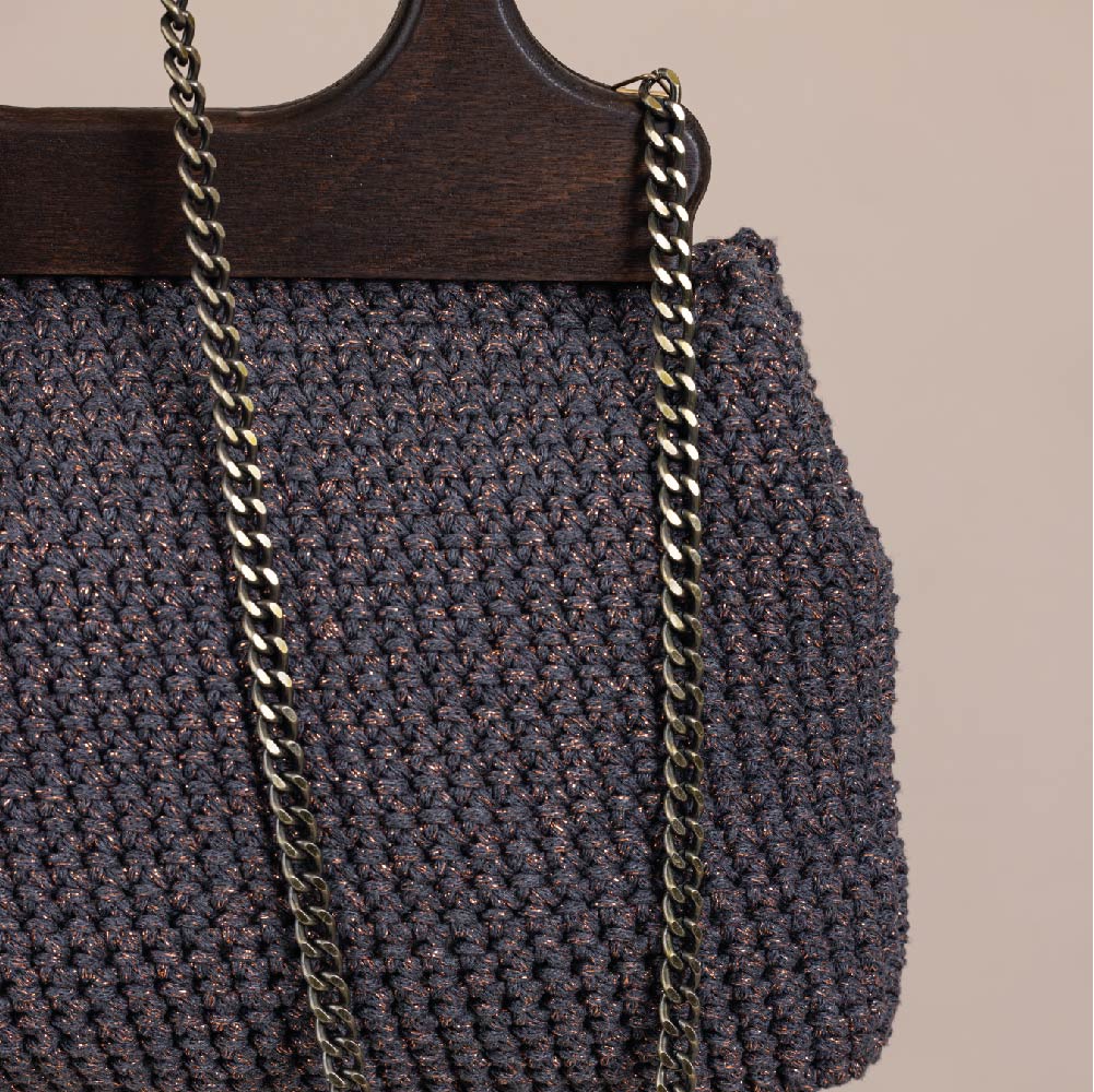 Brown Lilibet Large Crochet Bag