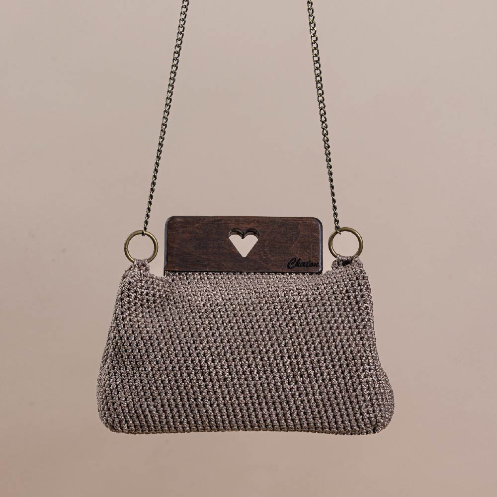 Brown Valentina Crochet Bag