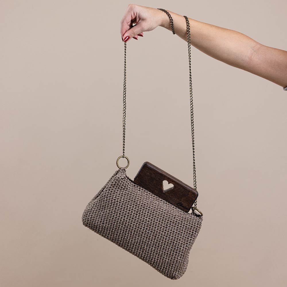 Brown Valentina Crochet Bag