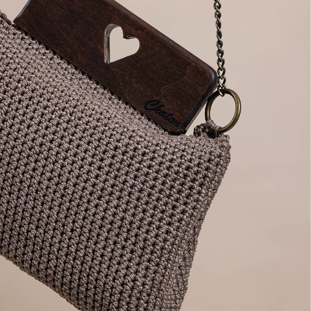 Brown Valentina Crochet Bag