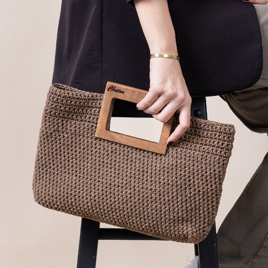 Brown Savannah Small Crochet Bag