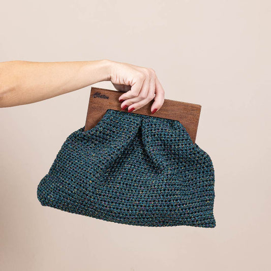 Green Bombay Large Crochet Bag