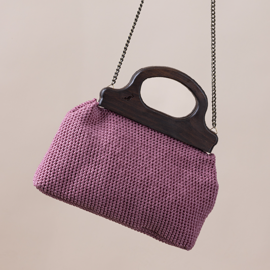 Pink Lilibet Large Crochet Bag
