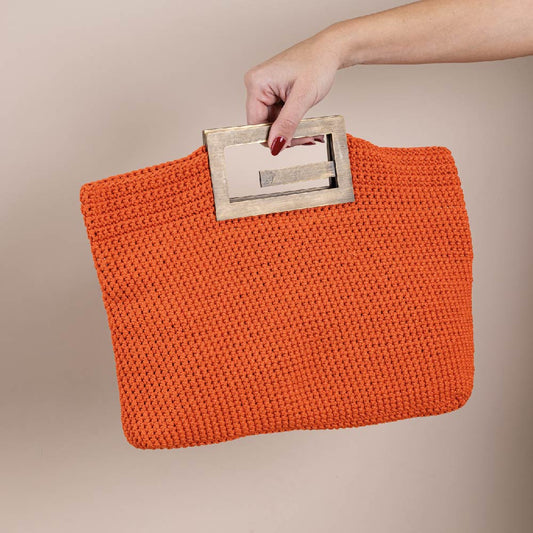 Orange Siamese Crochet Bag