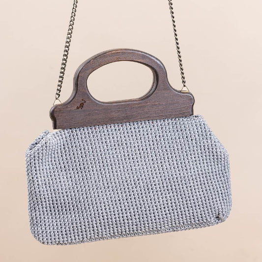 White Lilibet Crochet Bag