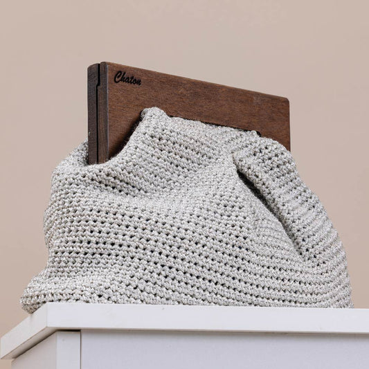 White Bombay Large Crochet Bag