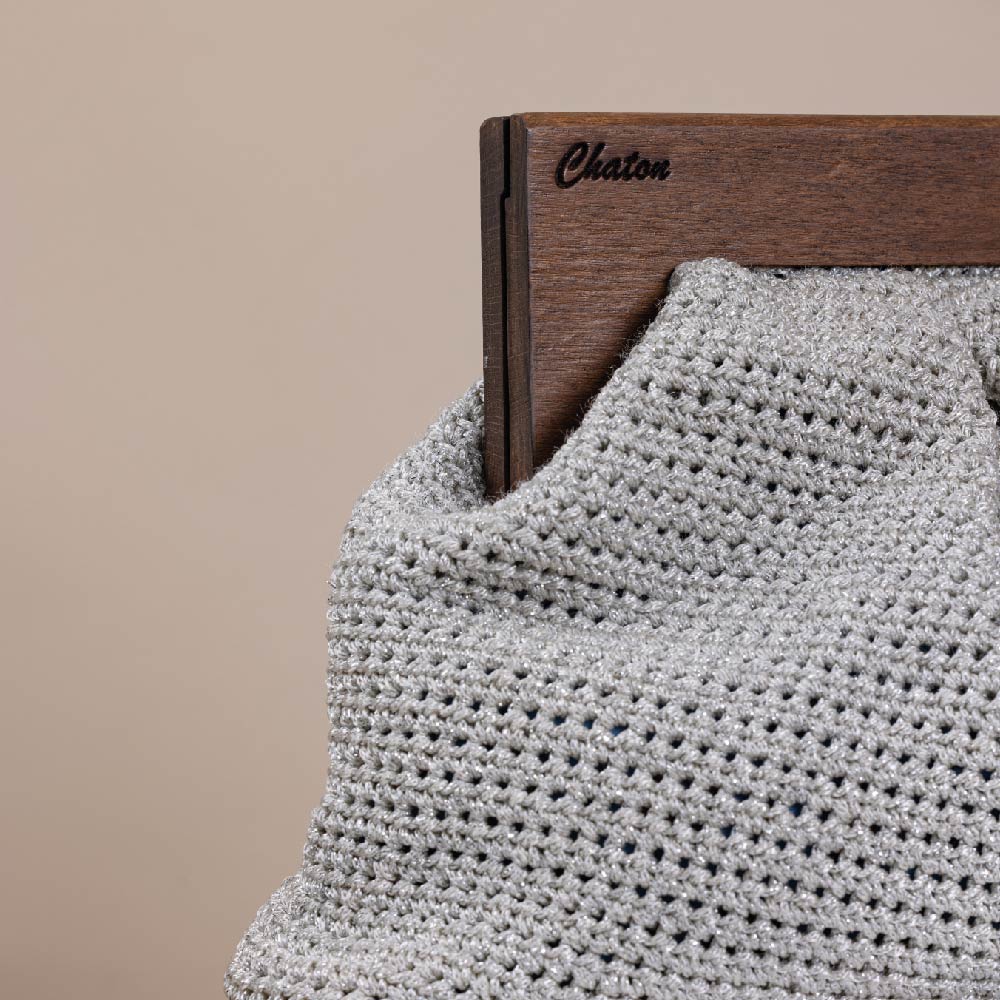 White Bombay Large Crochet Bag